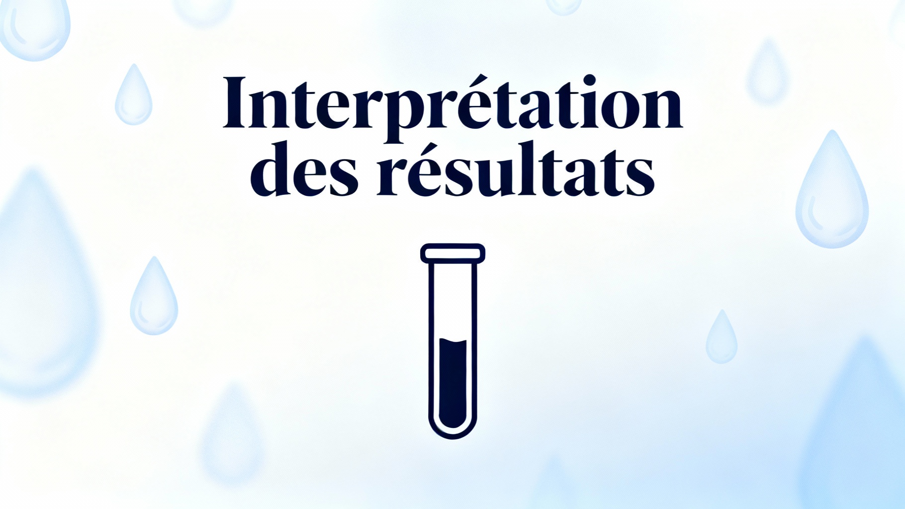 Interprétation des résultats