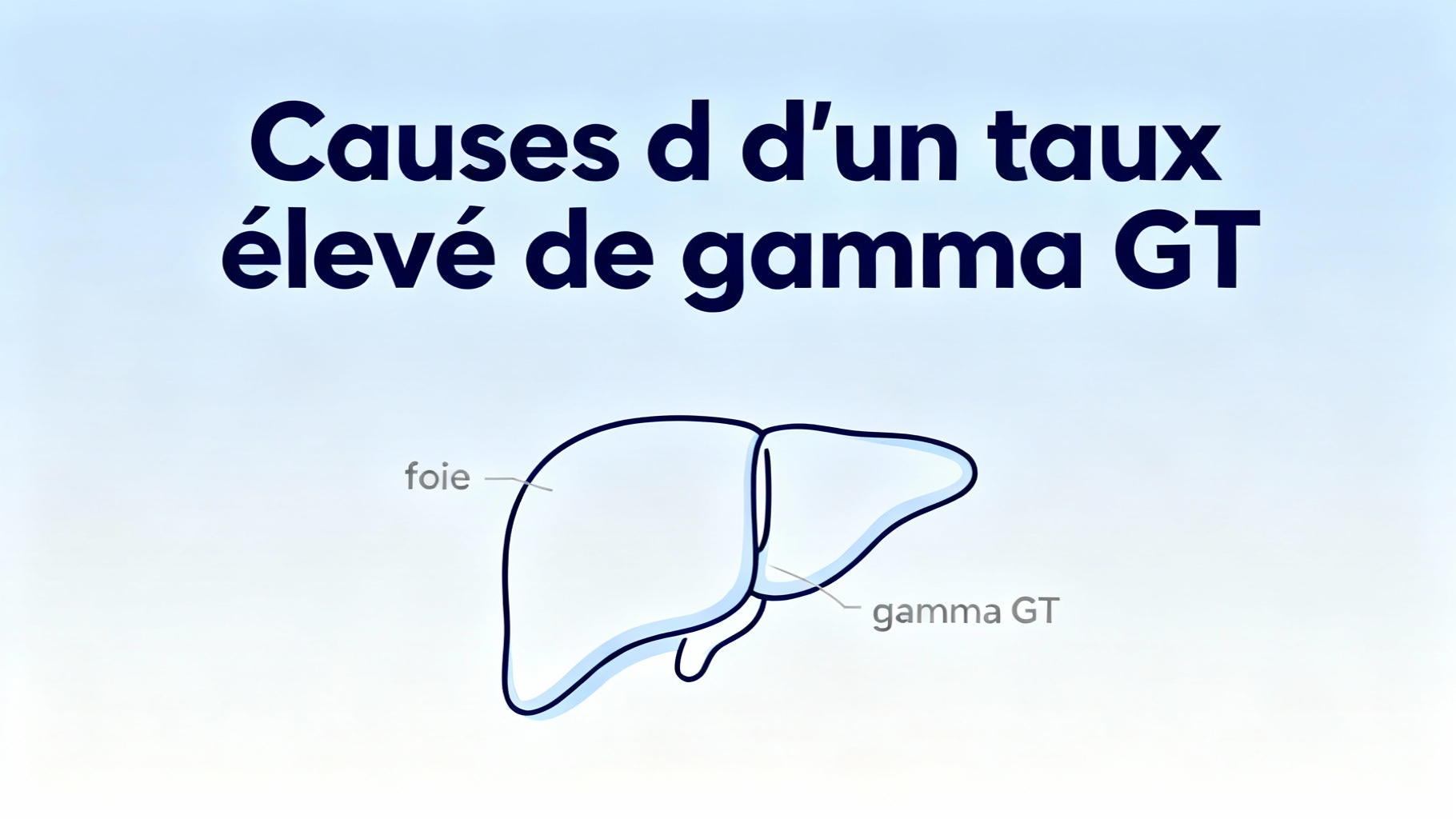 Causes d'un taux élevé de gamma GT