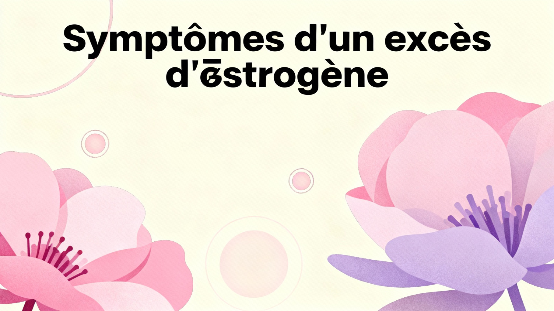 Symptômes d'un excès d'œstrogène