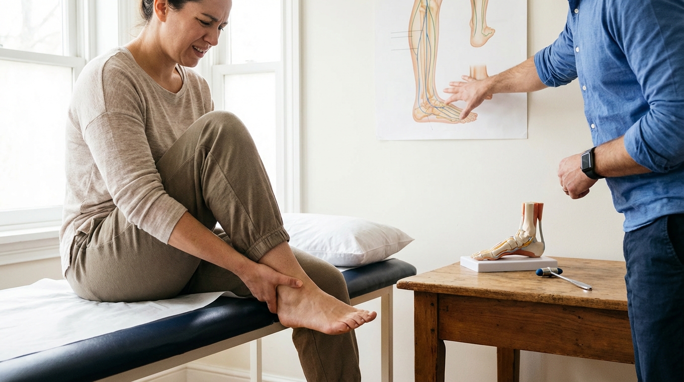 Comprendre la douleur sur le côté extérieur du pied : nerf sural