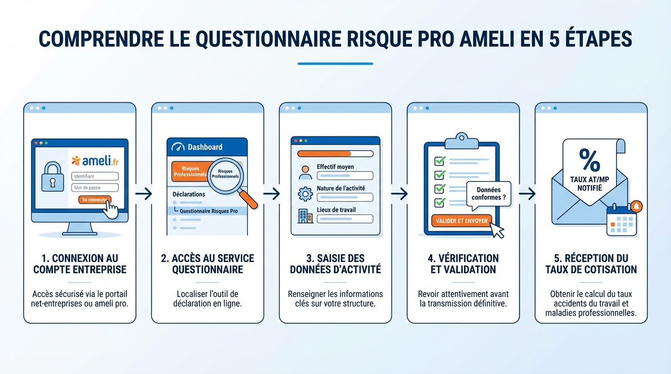 Comment remplir le questionnaire en 5 étapes ?
