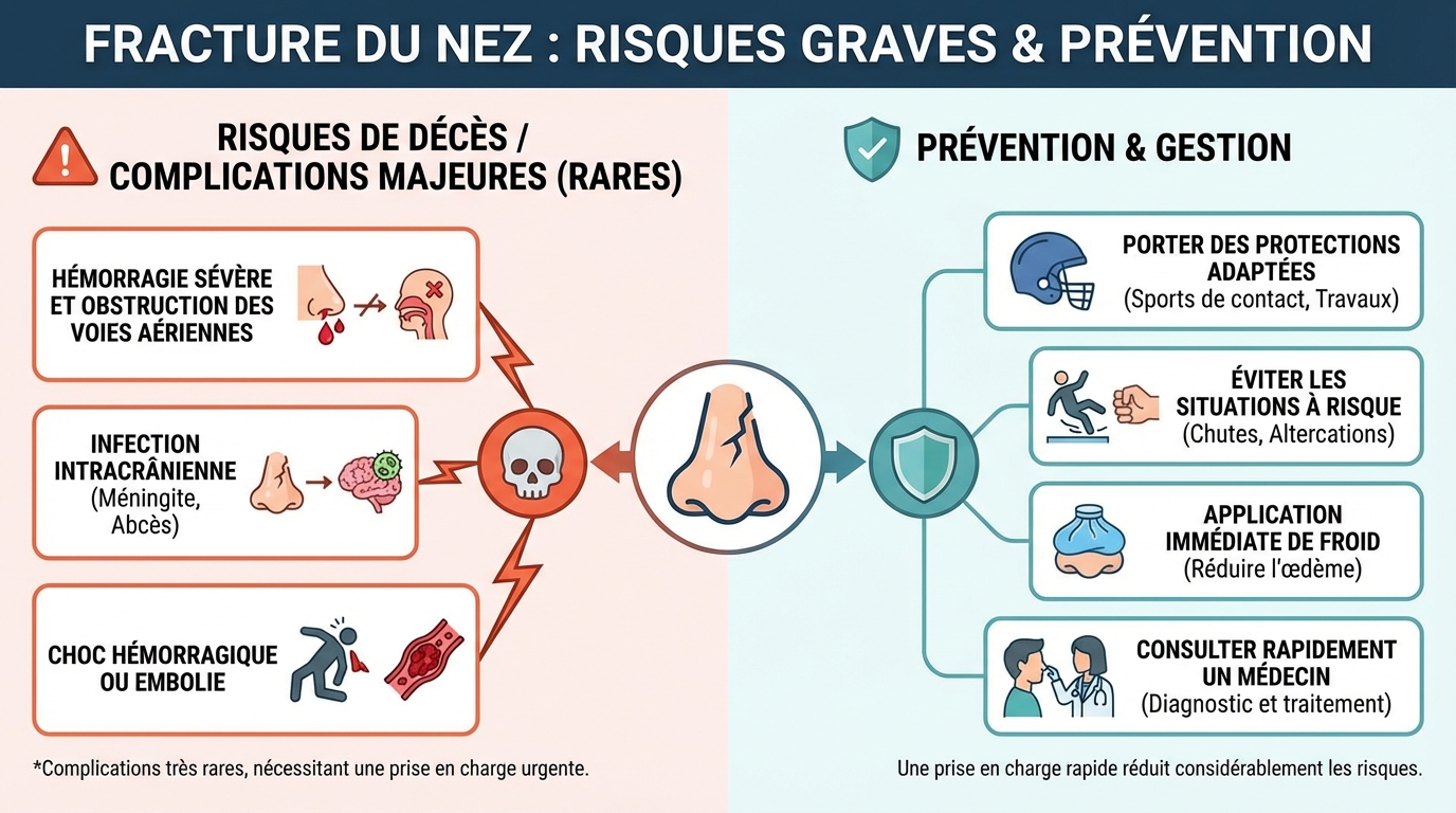 Prévention et traitement des fractures du nez