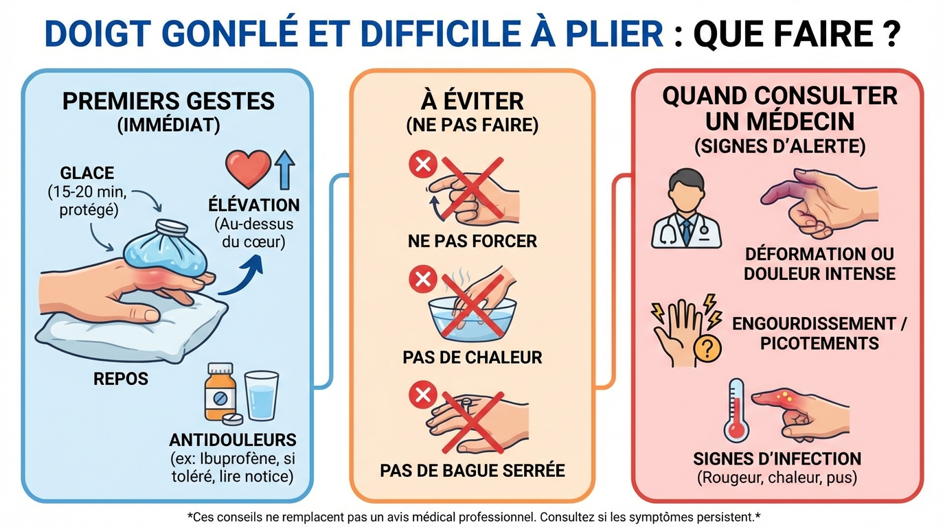 Comment traiter un doigt enflé