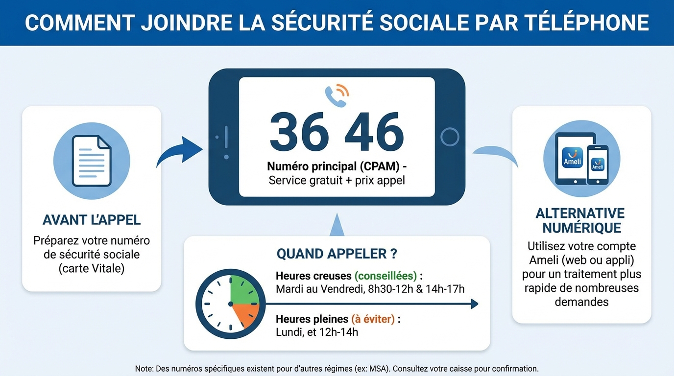 Comment contacter la sécurité sociale