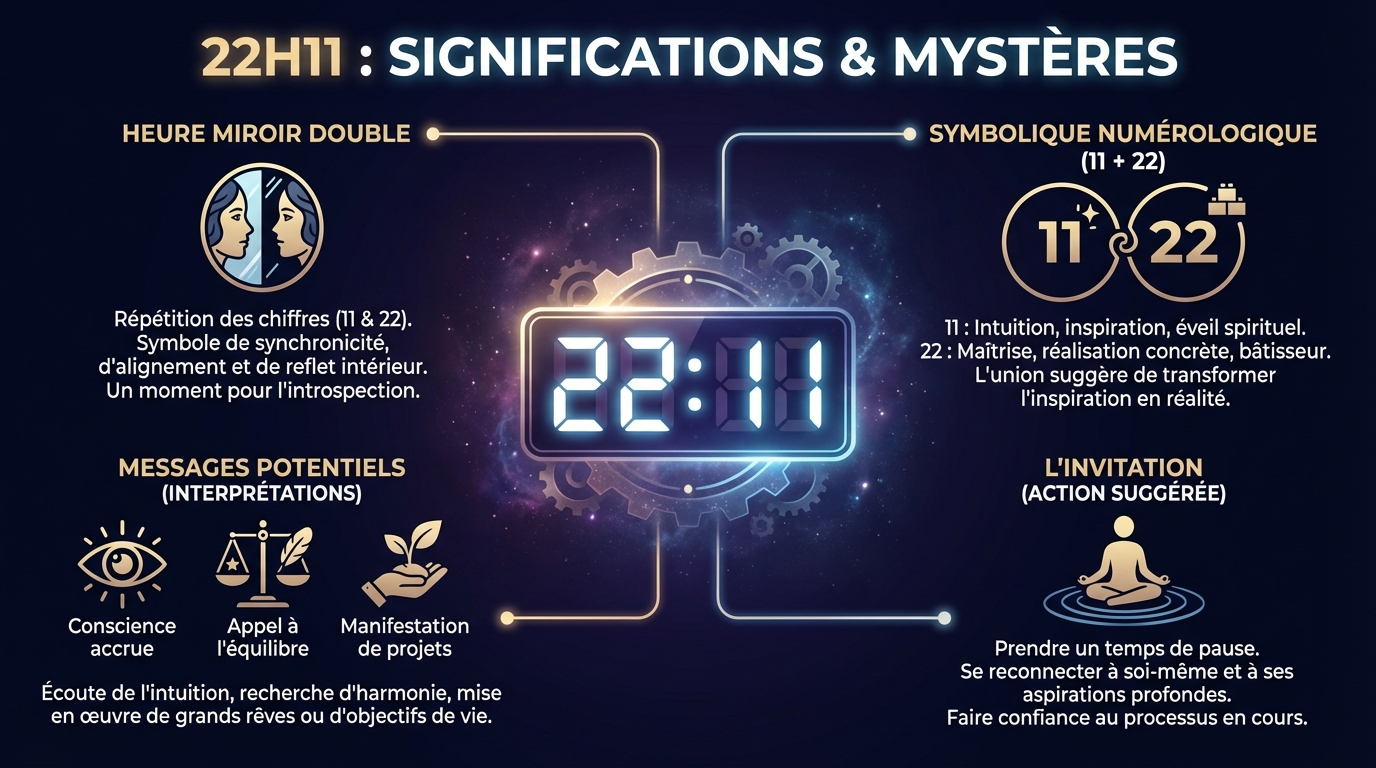 La signification spirituelle de 22h11