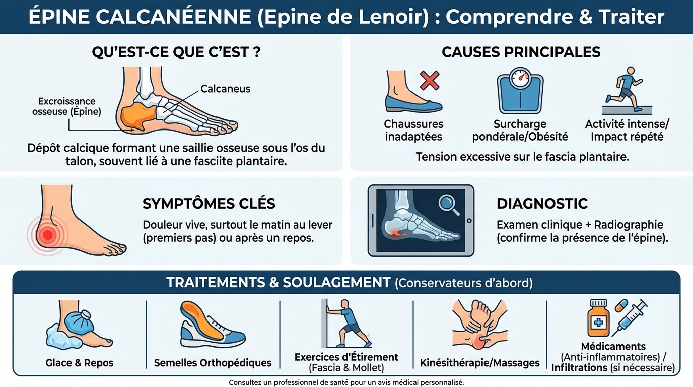 Epine calcanéenne : tout savoir avec des photos explicatives 4 Symptômes et causes