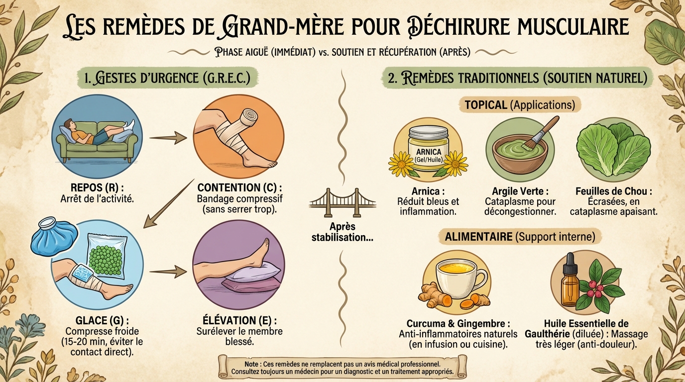 Qu'est-ce qu'une déchirure musculaire ?