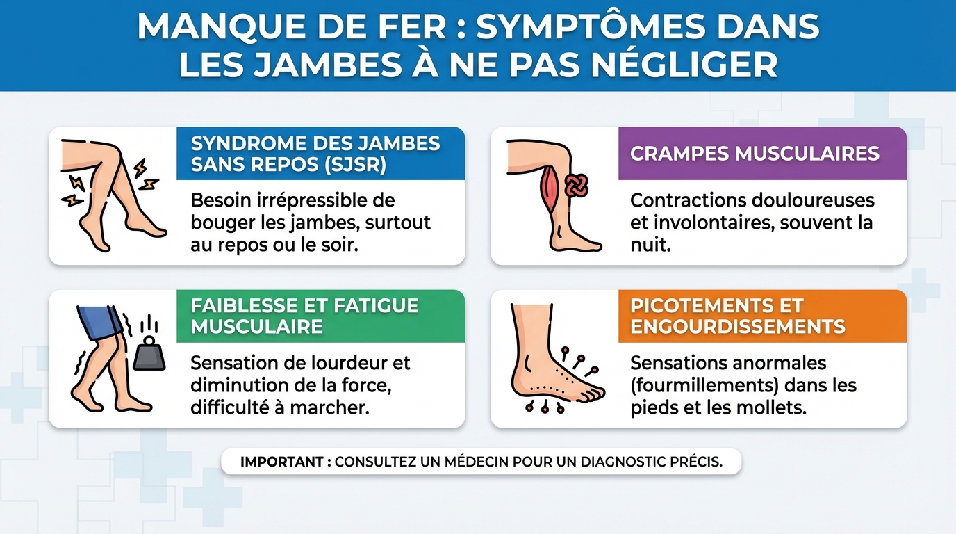 Conséquences d'une carence en fer