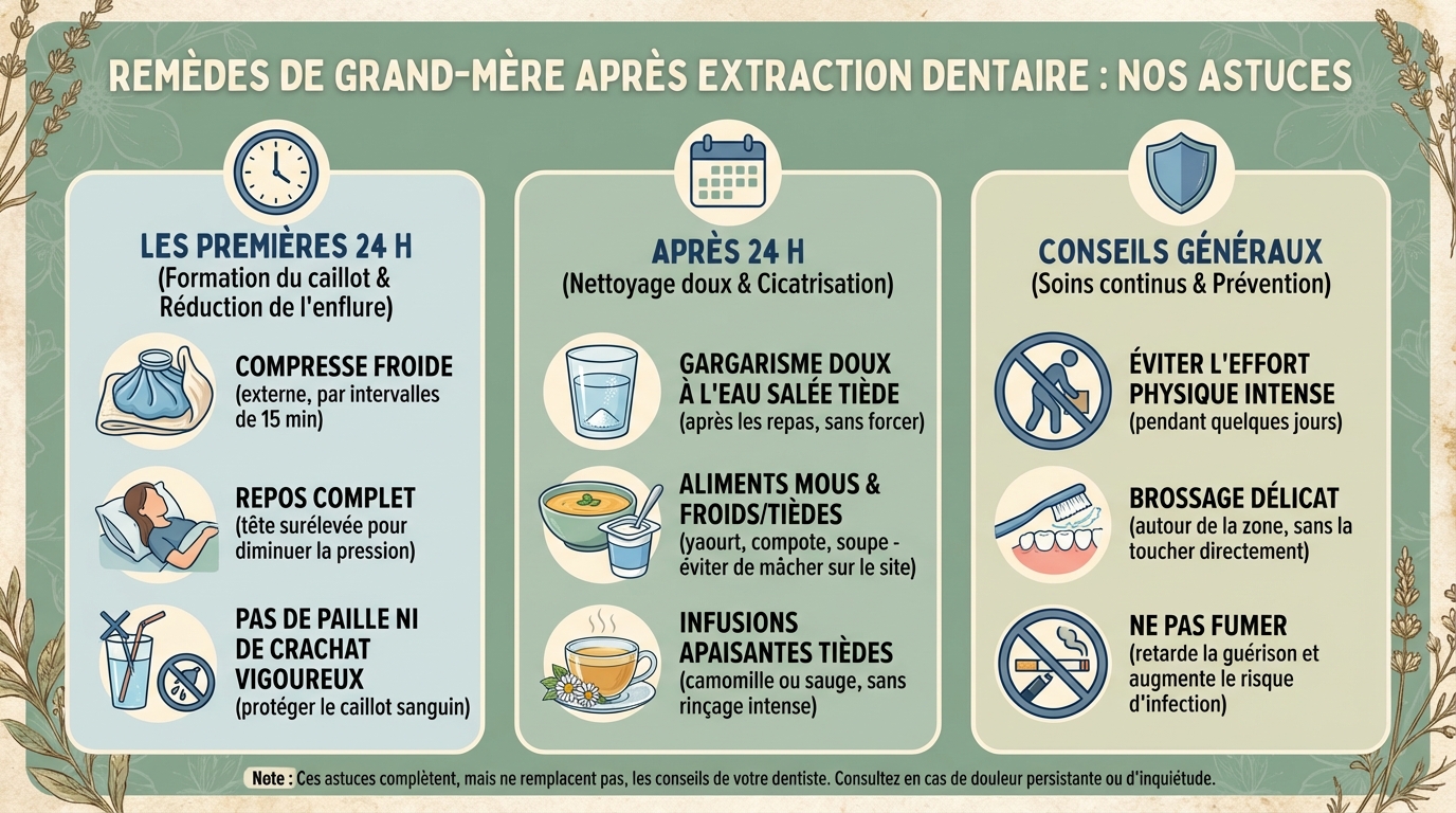 Les meilleurs remèdes après extraction dentaire