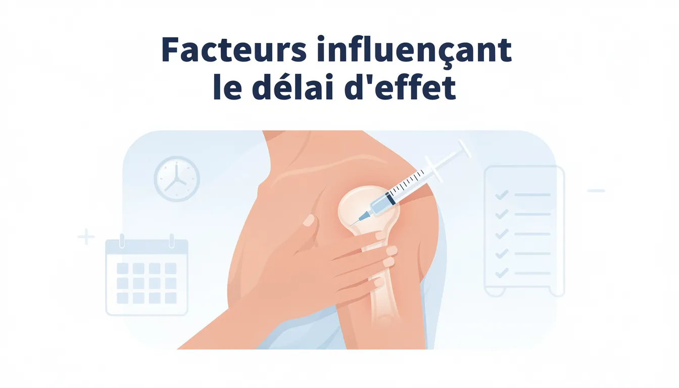 Facteurs influençant le délai d'effet