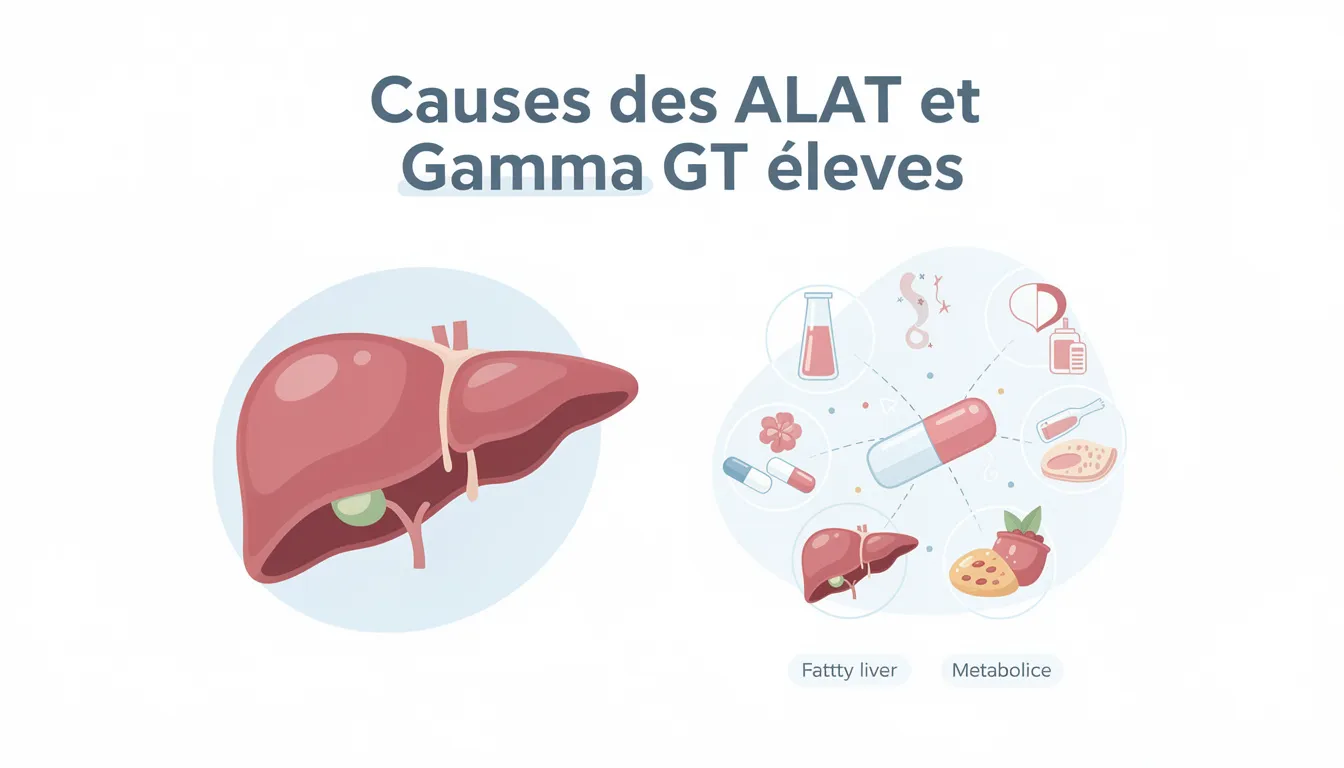 Comprendre les ALAT et gamma GT élevés : causes et solutions 1 Causes des ALAT et Gamma GT élevés