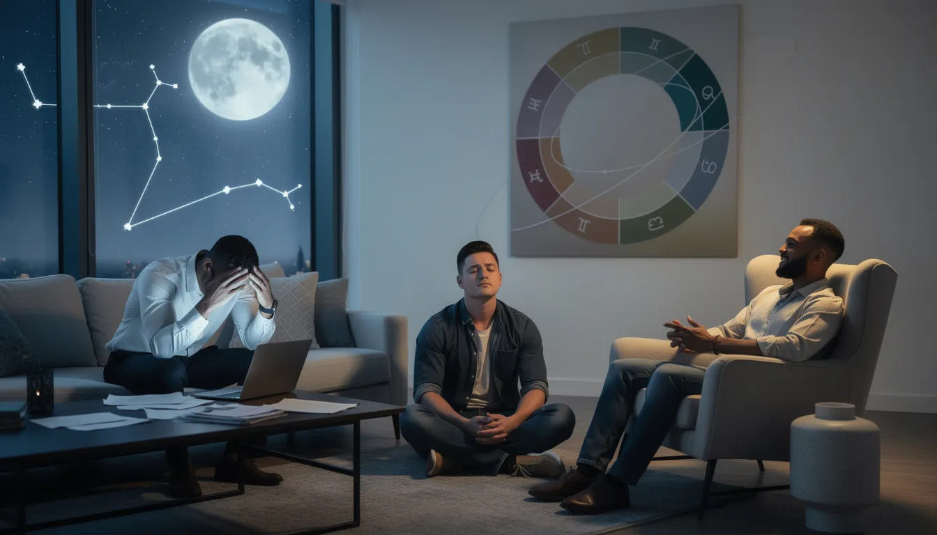 Le stress varie-t-il selon les périodes astrologiques chez les hommes ?