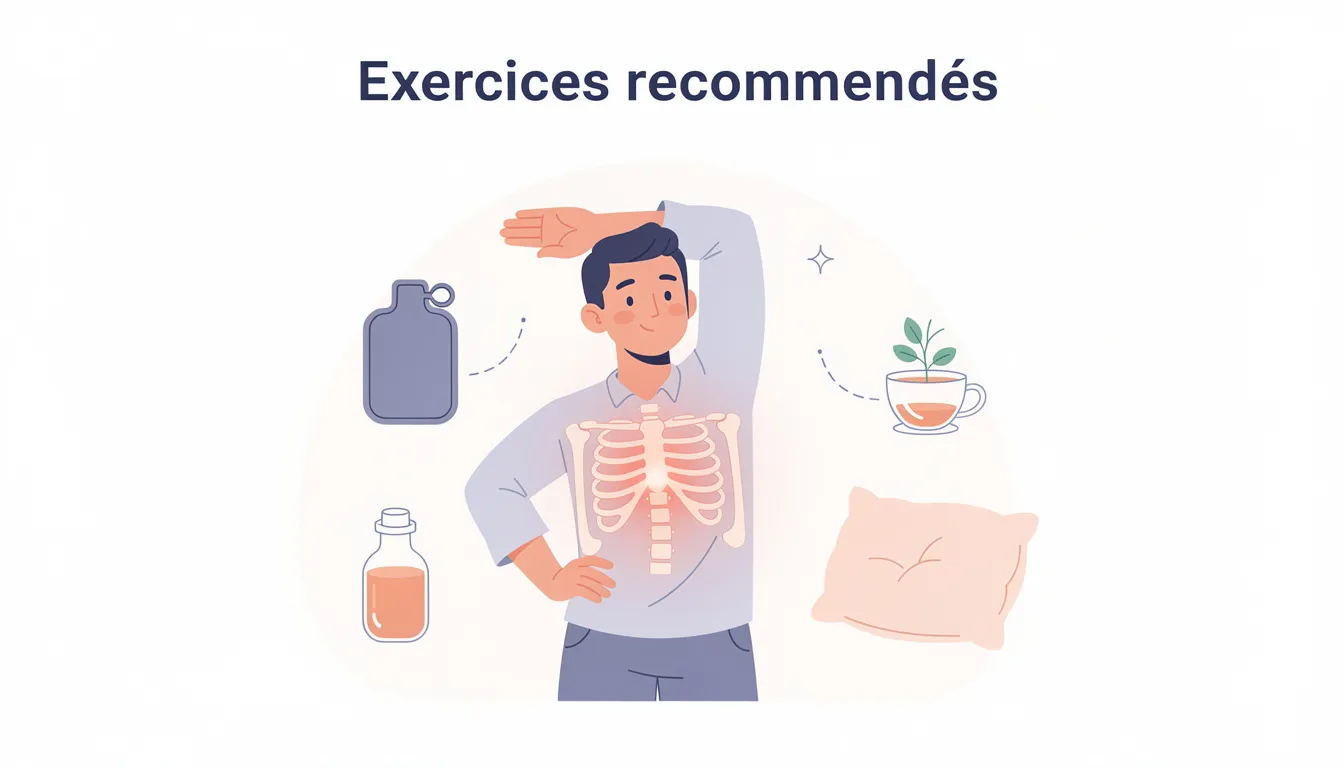Douleur intercostale : remèdes de grand-mère pour soulager 1 Exercices recommandés