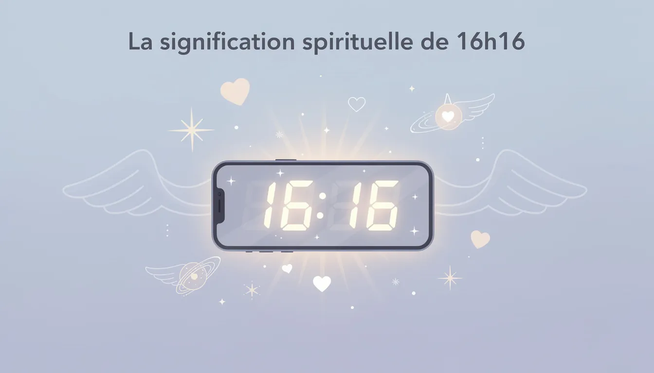 Heure miroir 16h16 : amour et signification dévoilés 1 La signification spirituelle de 16h16
