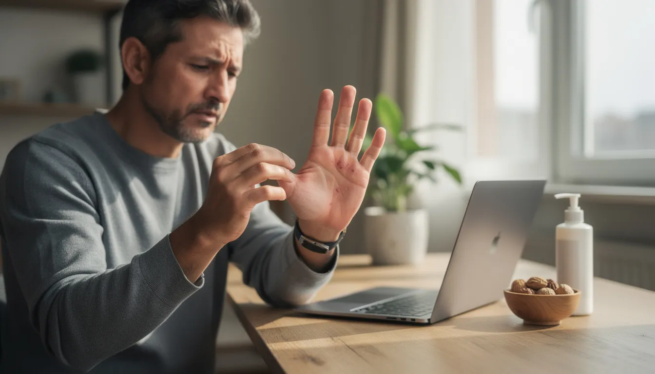 Pourquoi ma main droite gratte : causes et significations