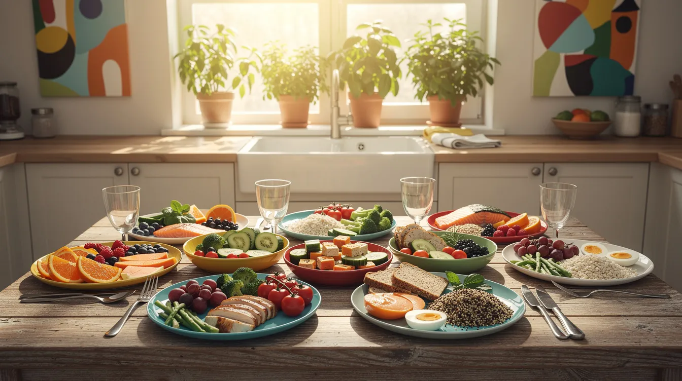 Exemples de menus pour chaque jour